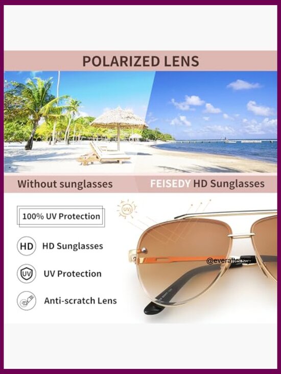 Oversized Aviator Sunglasses Metal Frame Gradient Lenses UV Protection